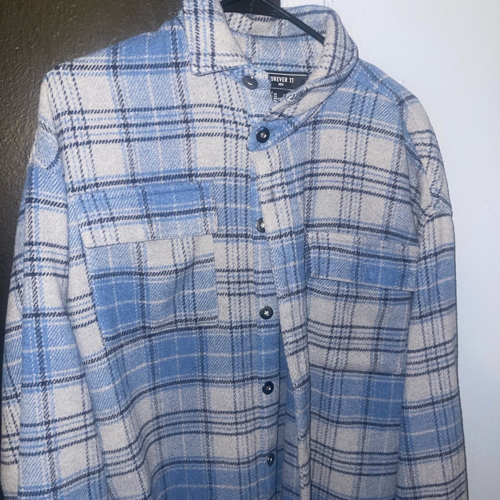 Forever 21 Blue Plaid Jacket